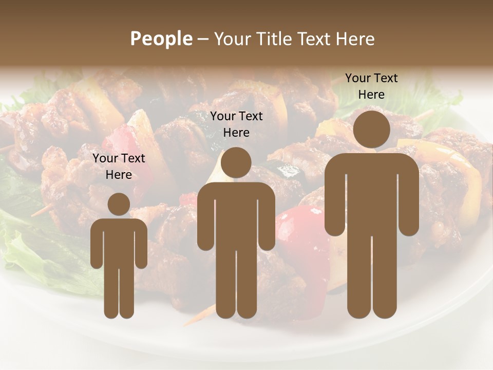 Vegetable Shish Stick PowerPoint Template