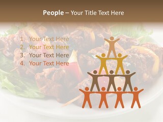 Vegetable Shish Stick PowerPoint Template