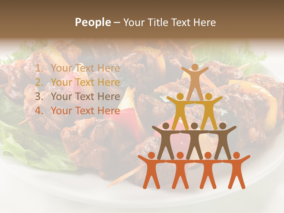 Vegetable Shish Stick PowerPoint Template