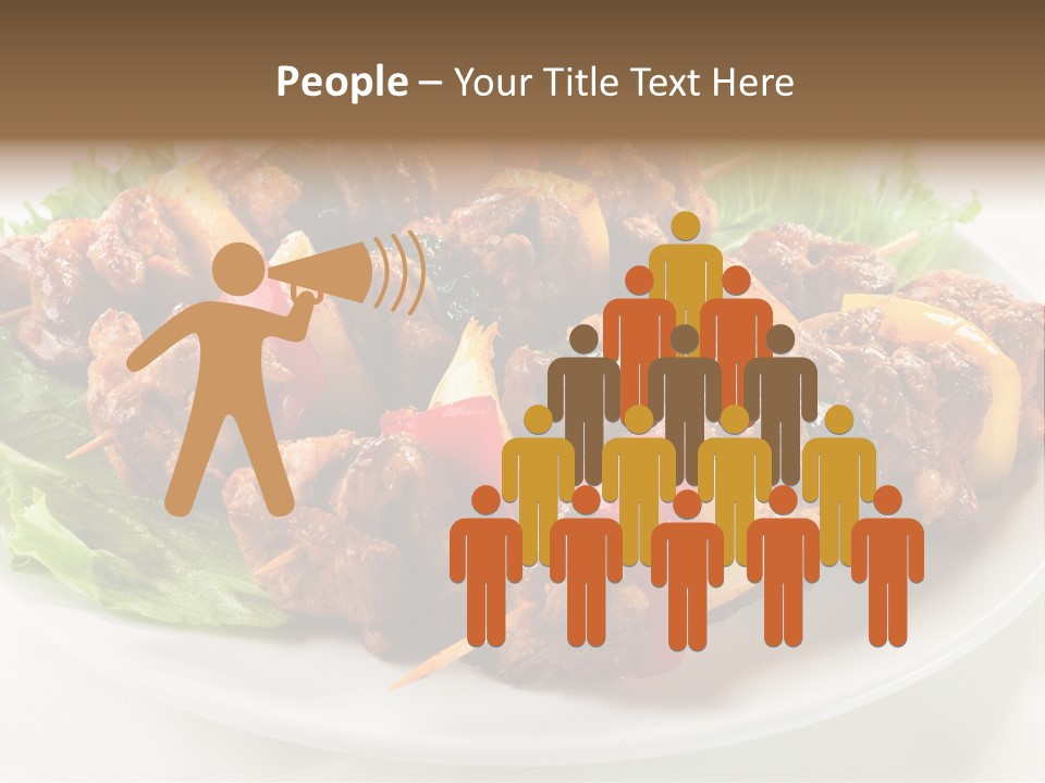 Vegetable Shish Stick PowerPoint Template