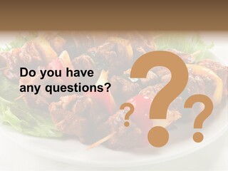 Vegetable Shish Stick PowerPoint Template