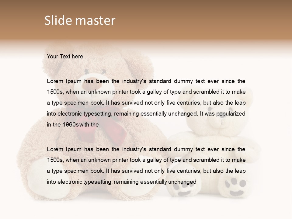 Isolated Fluffy Fur PowerPoint Template