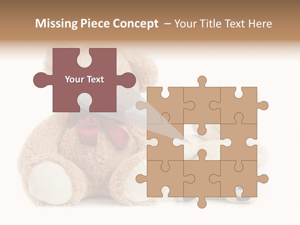 Isolated Fluffy Fur PowerPoint Template