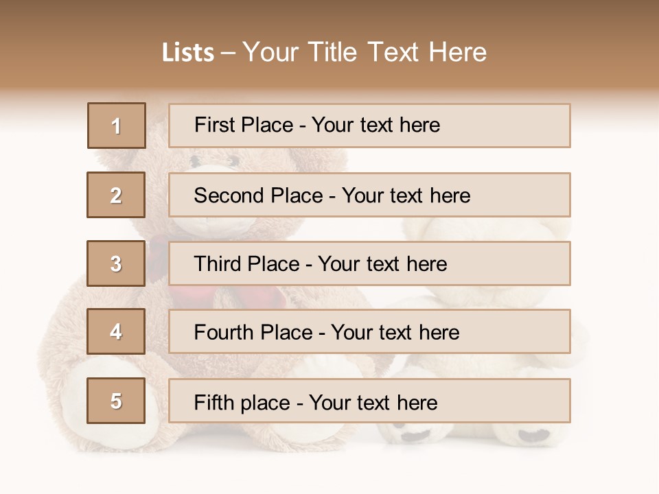 Isolated Fluffy Fur PowerPoint Template