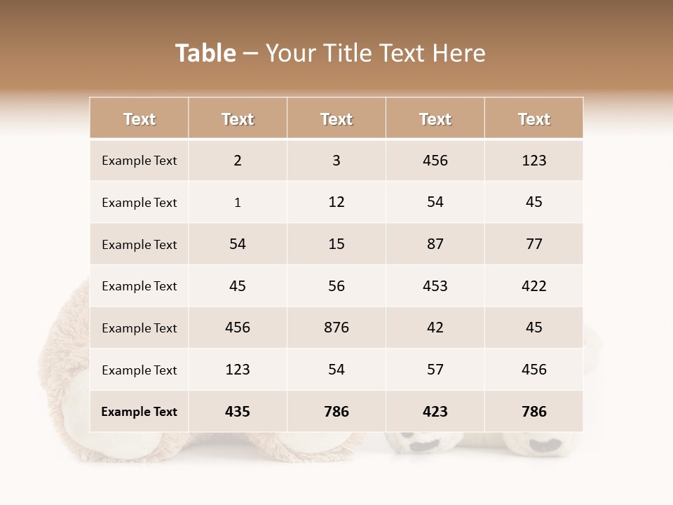Isolated Fluffy Fur PowerPoint Template