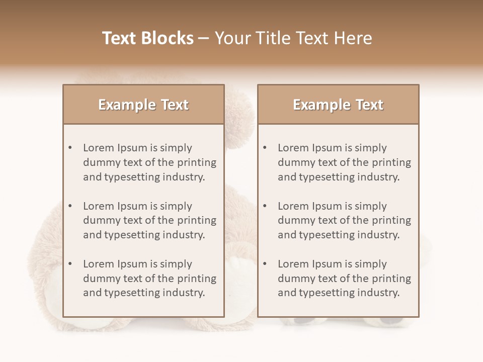 Isolated Fluffy Fur PowerPoint Template