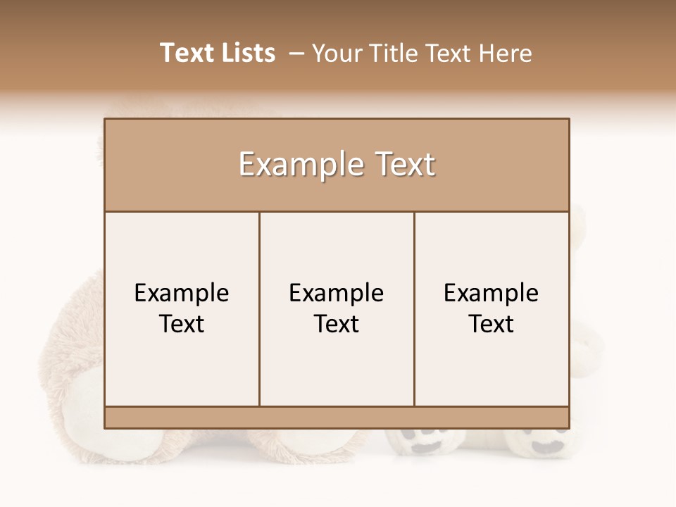 Isolated Fluffy Fur PowerPoint Template