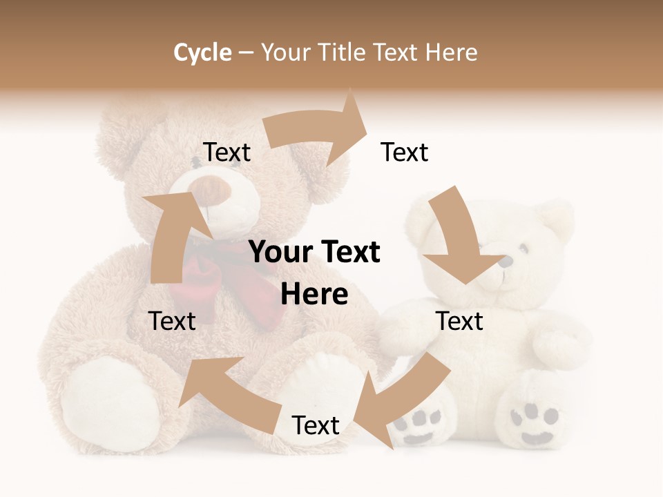 Isolated Fluffy Fur PowerPoint Template