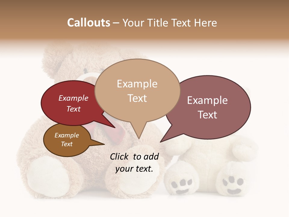 Isolated Fluffy Fur PowerPoint Template