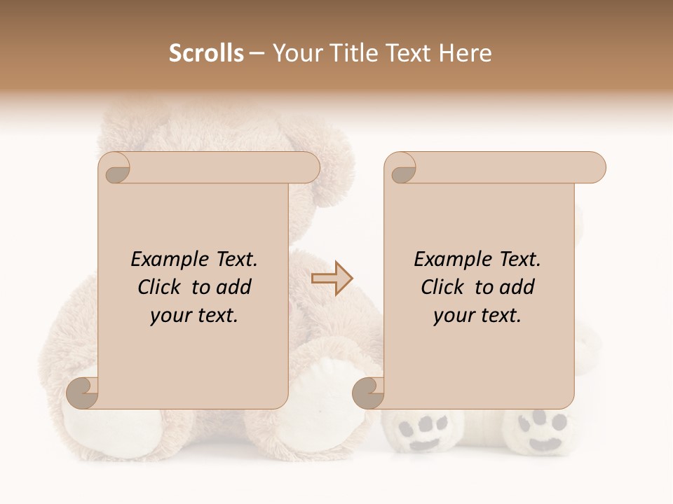 Isolated Fluffy Fur PowerPoint Template