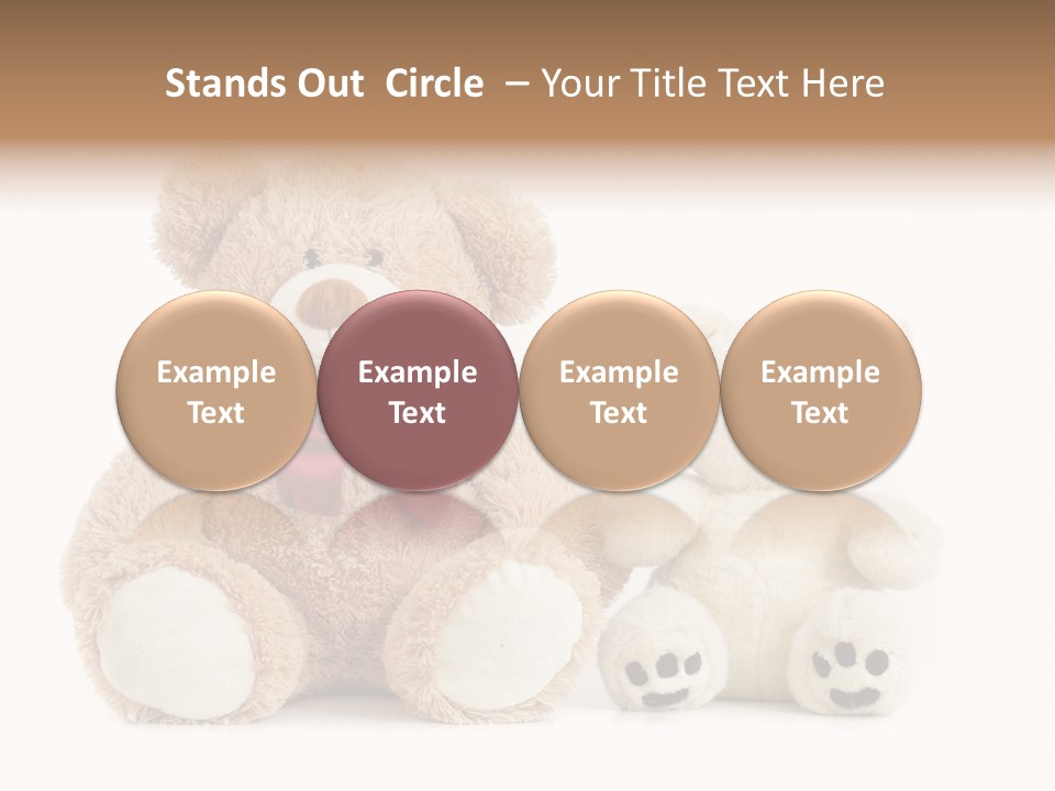 Isolated Fluffy Fur PowerPoint Template