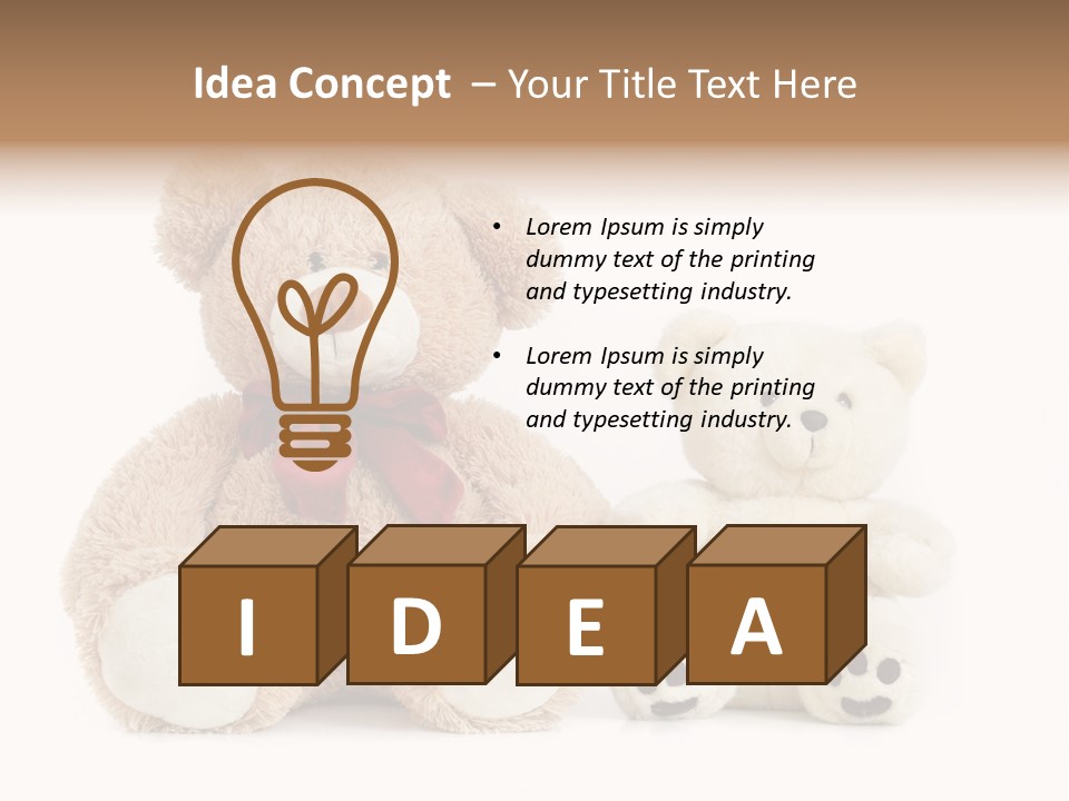 Isolated Fluffy Fur PowerPoint Template