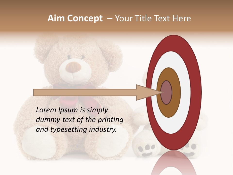 Isolated Fluffy Fur PowerPoint Template