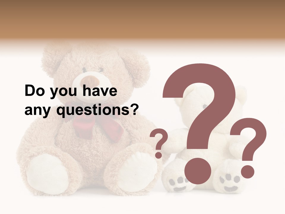 Isolated Fluffy Fur PowerPoint Template