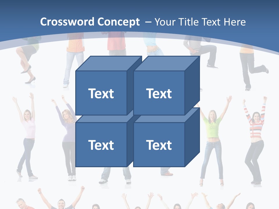 Message Person Glad PowerPoint Template