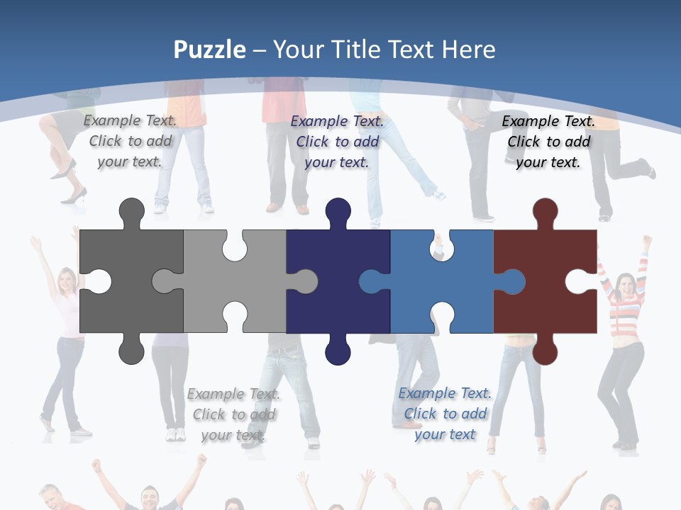 Message Person Glad PowerPoint Template