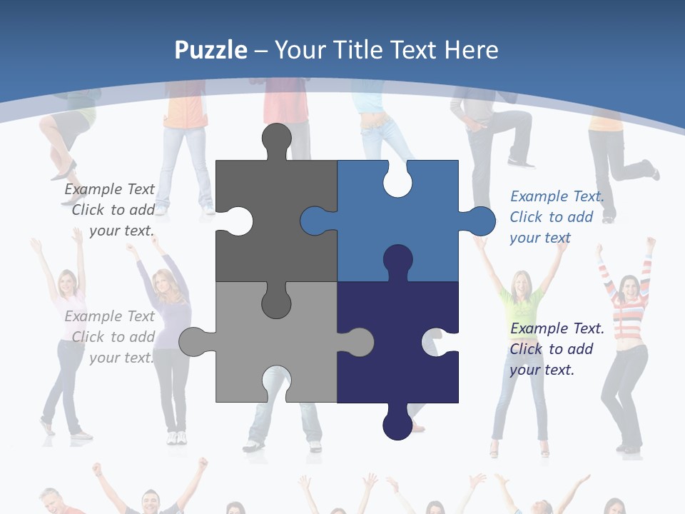 Message Person Glad PowerPoint Template