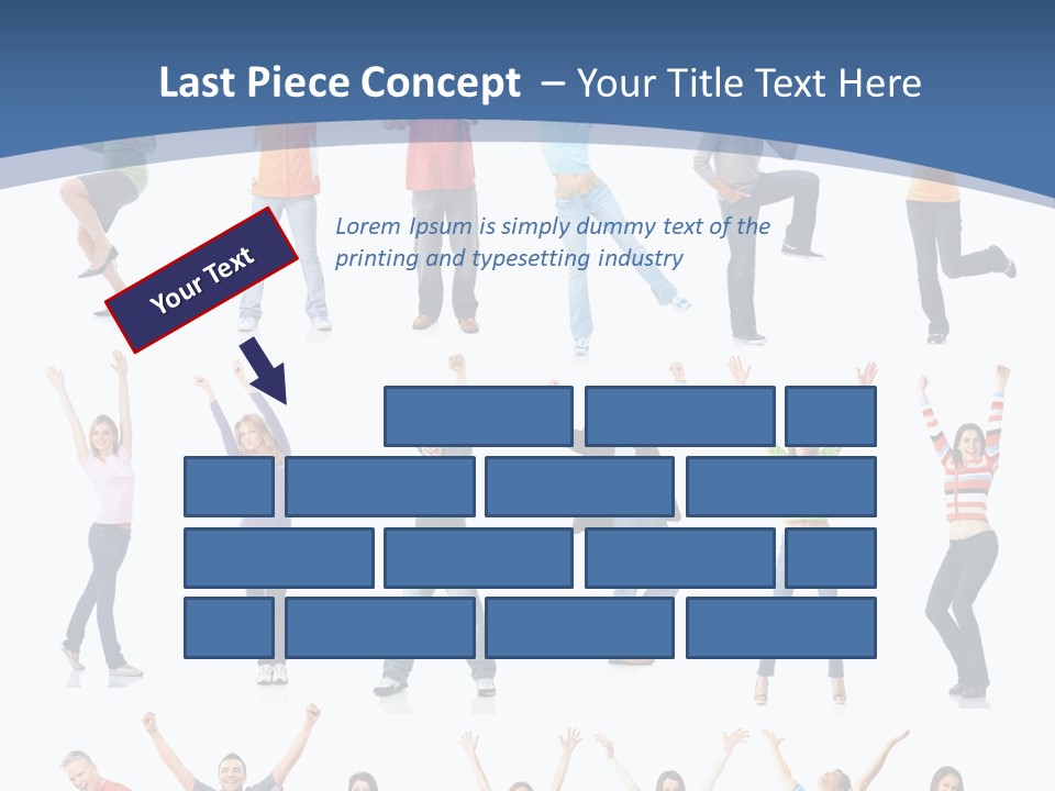 Message Person Glad PowerPoint Template