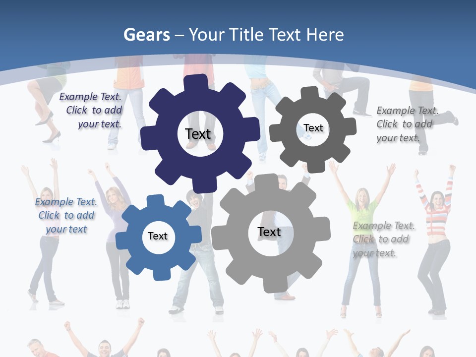 Message Person Glad PowerPoint Template