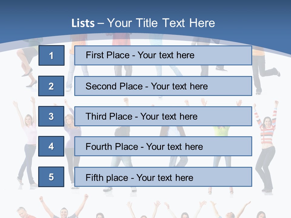 Message Person Glad PowerPoint Template