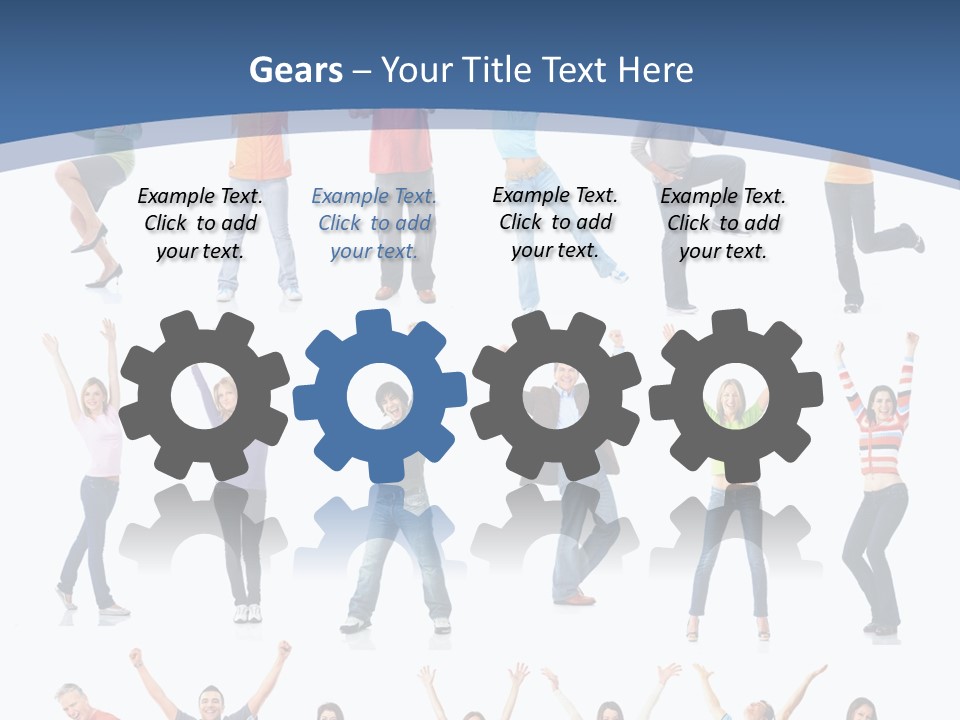 Message Person Glad PowerPoint Template