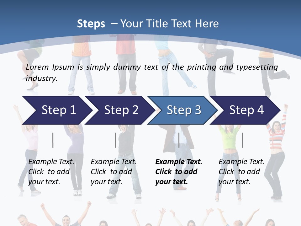 Message Person Glad PowerPoint Template