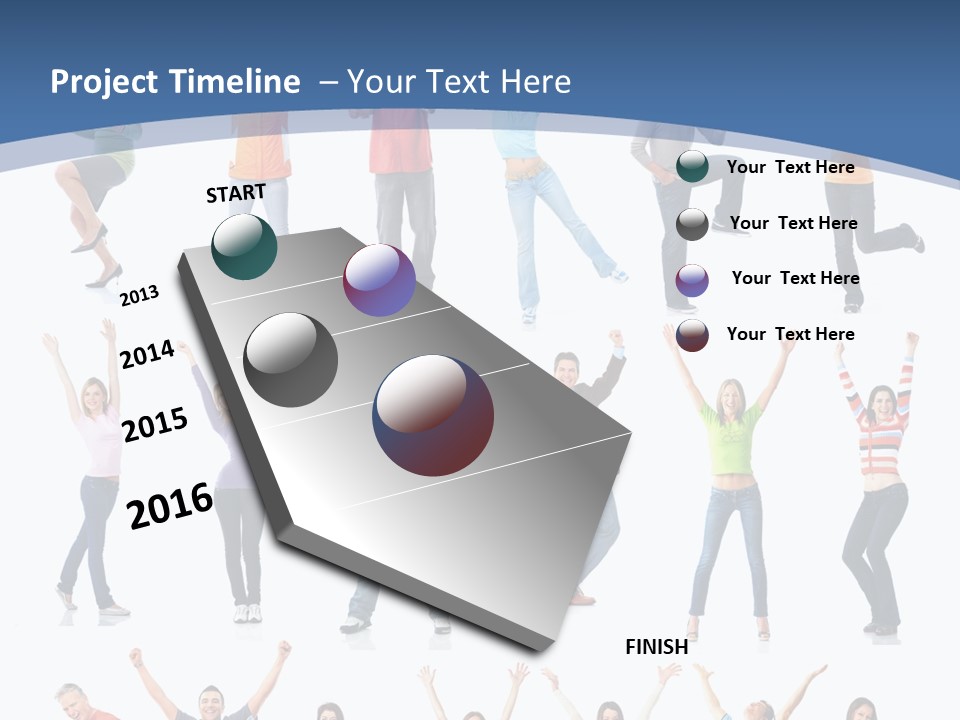 Message Person Glad PowerPoint Template