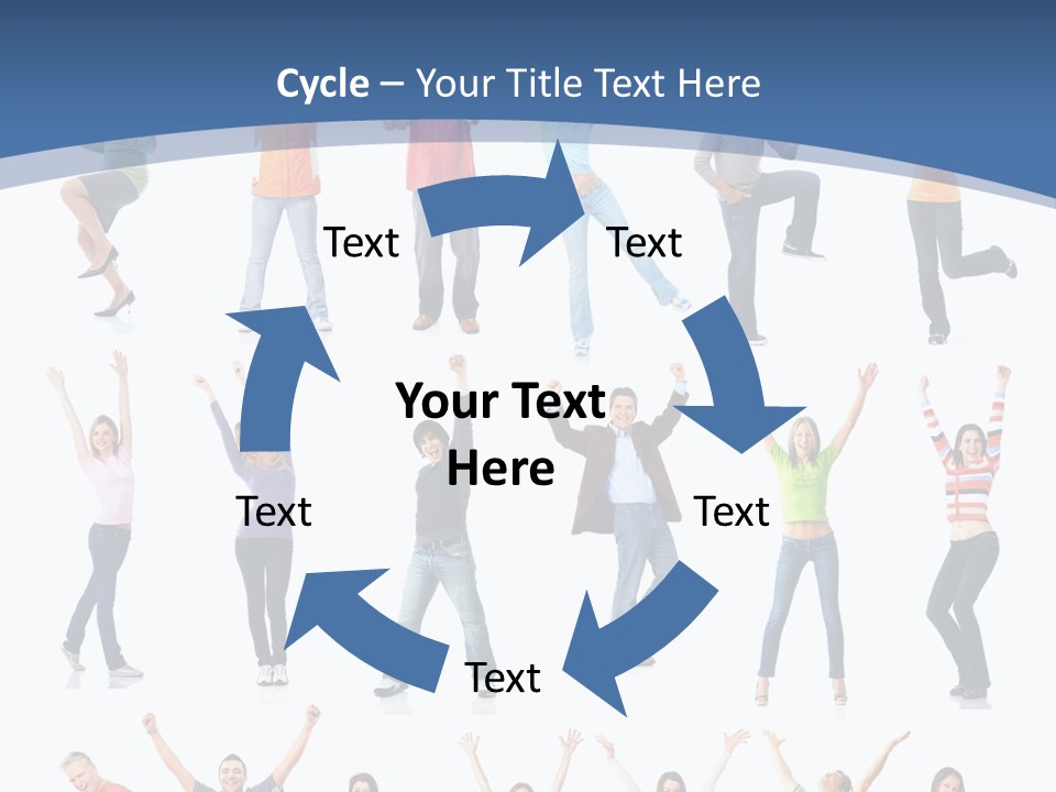 Message Person Glad PowerPoint Template