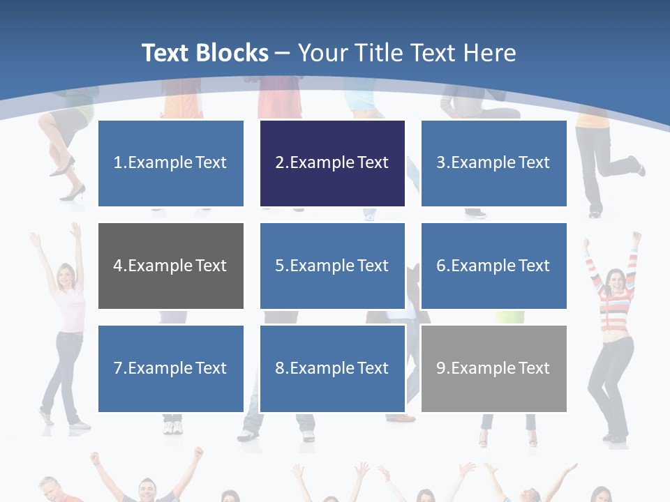 Message Person Glad PowerPoint Template
