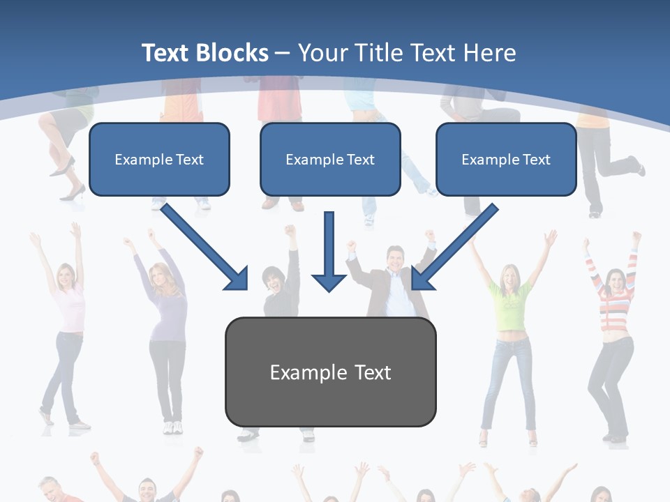 Message Person Glad PowerPoint Template