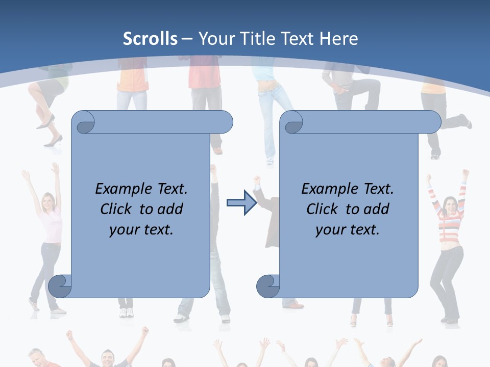 Message Person Glad PowerPoint Template