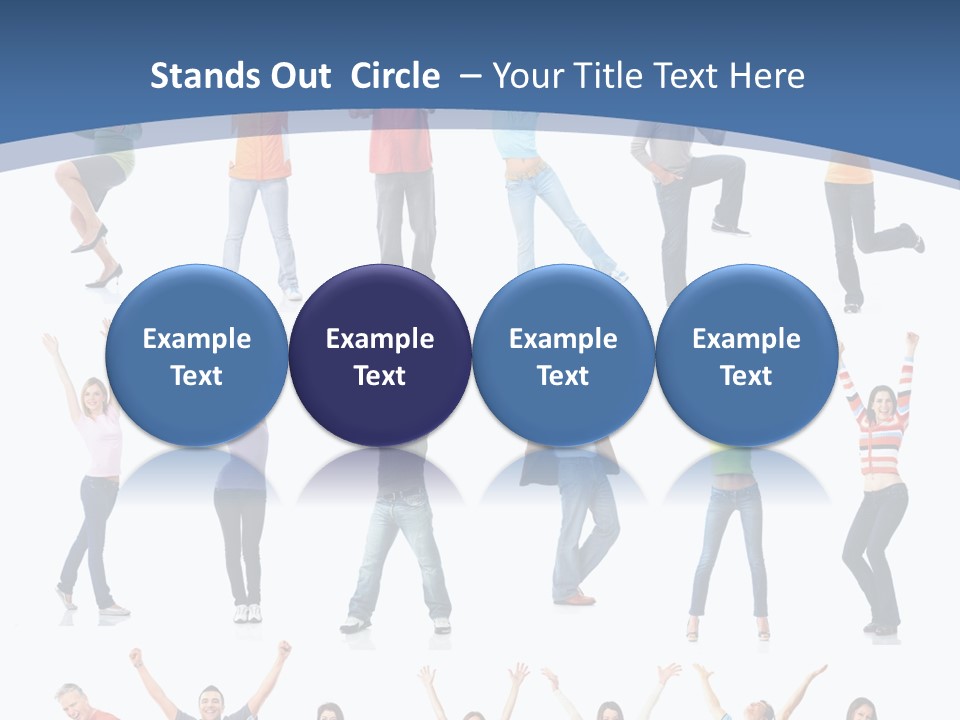 Message Person Glad PowerPoint Template