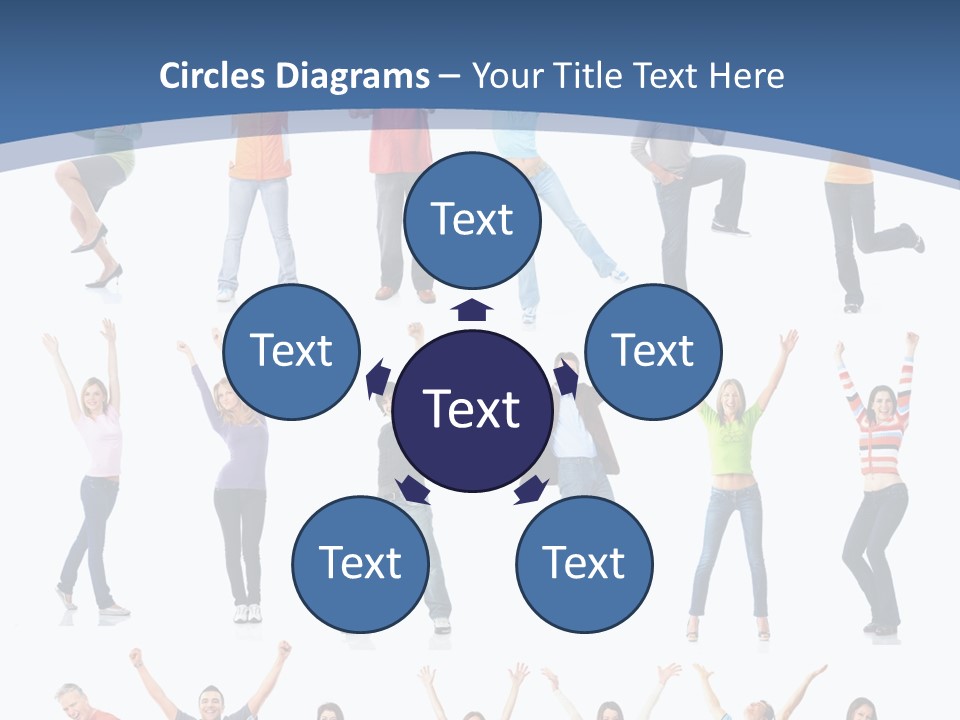 Message Person Glad PowerPoint Template