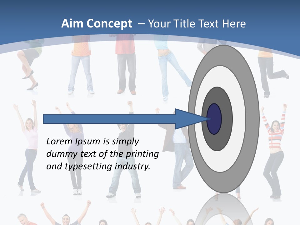 Message Person Glad PowerPoint Template