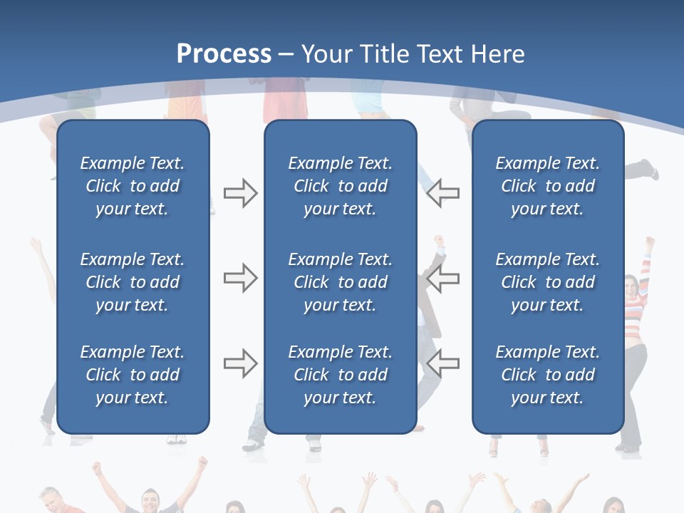 Message Person Glad PowerPoint Template