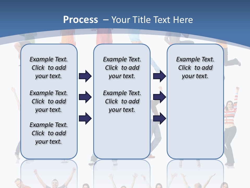 Message Person Glad PowerPoint Template