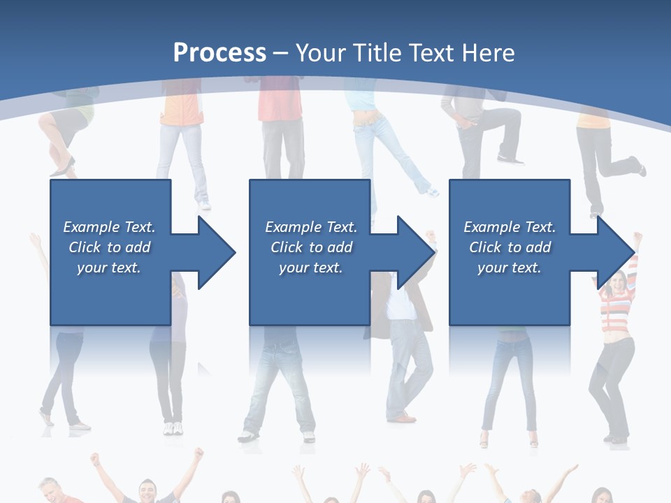 Message Person Glad PowerPoint Template
