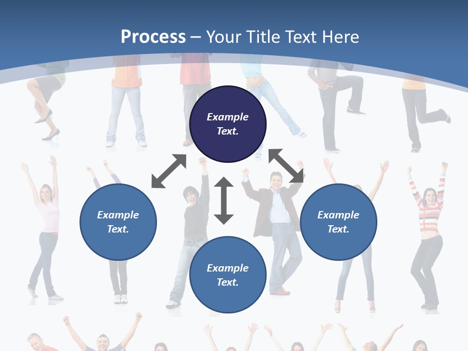 Message Person Glad PowerPoint Template