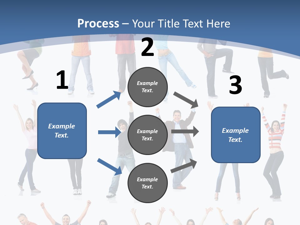 Message Person Glad PowerPoint Template