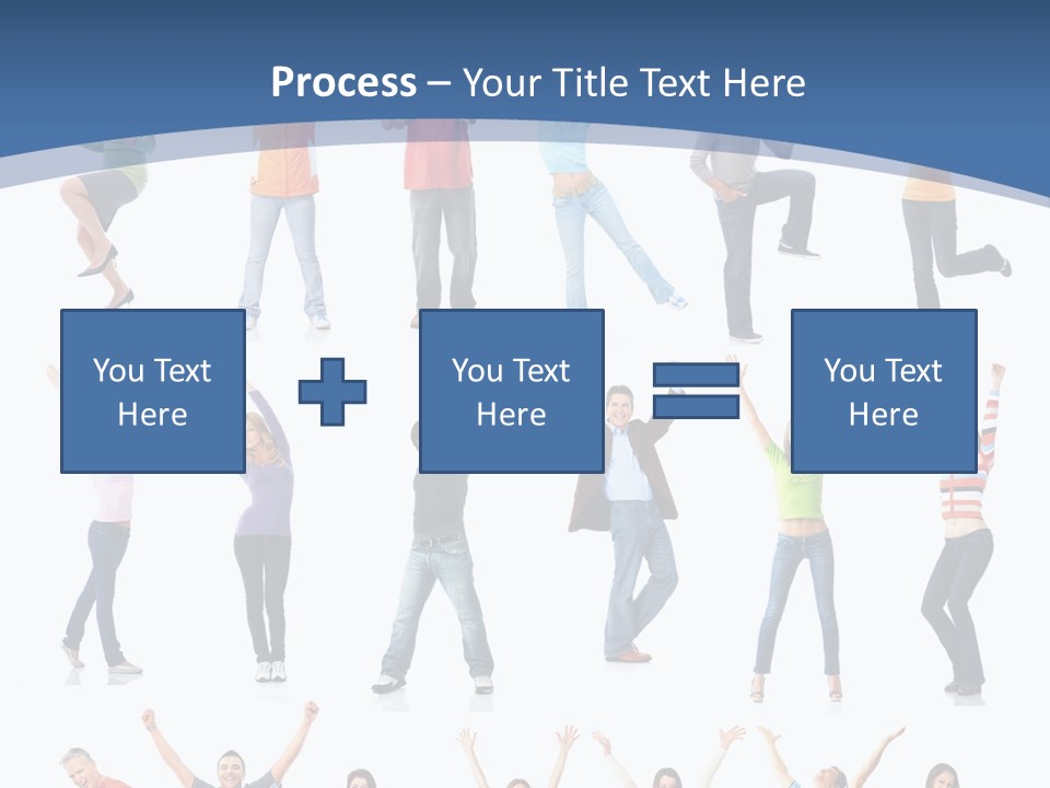 Message Person Glad PowerPoint Template