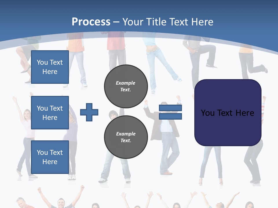 Message Person Glad PowerPoint Template