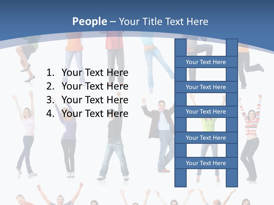 Message Person Glad PowerPoint Template