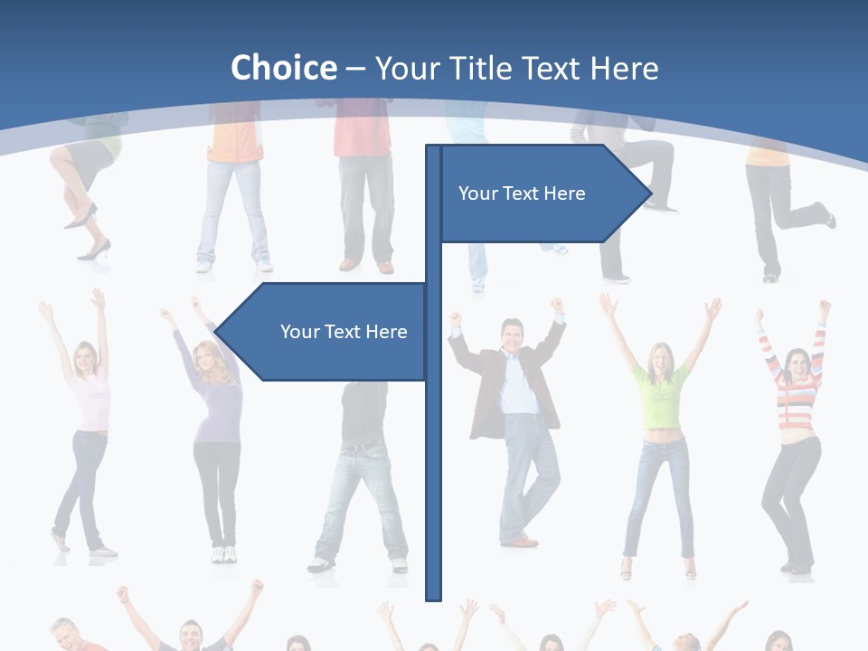 Message Person Glad PowerPoint Template