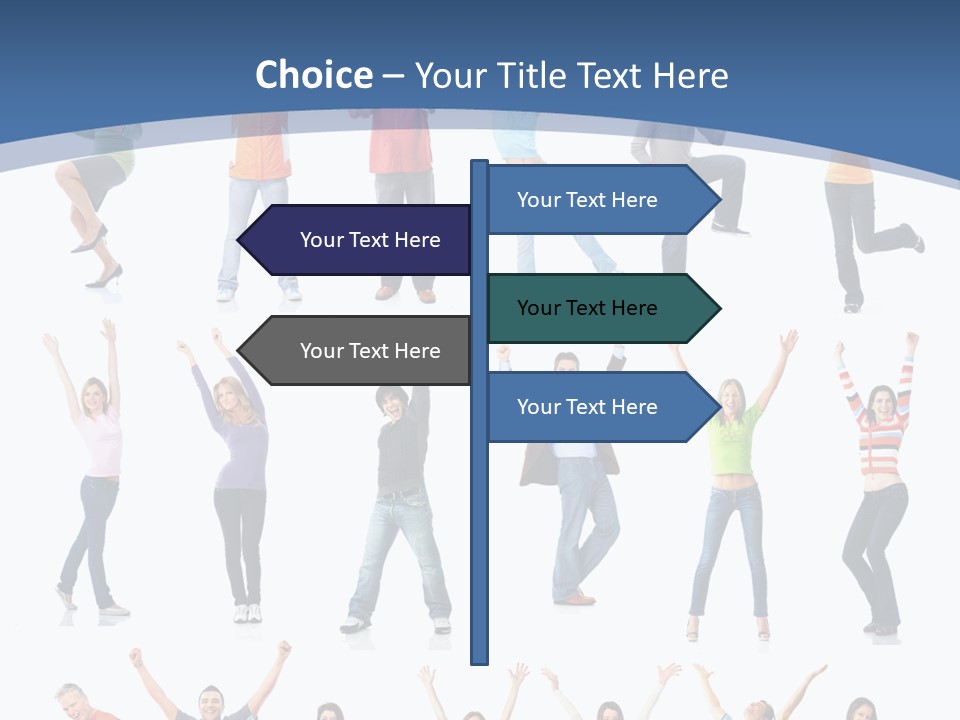 Message Person Glad PowerPoint Template