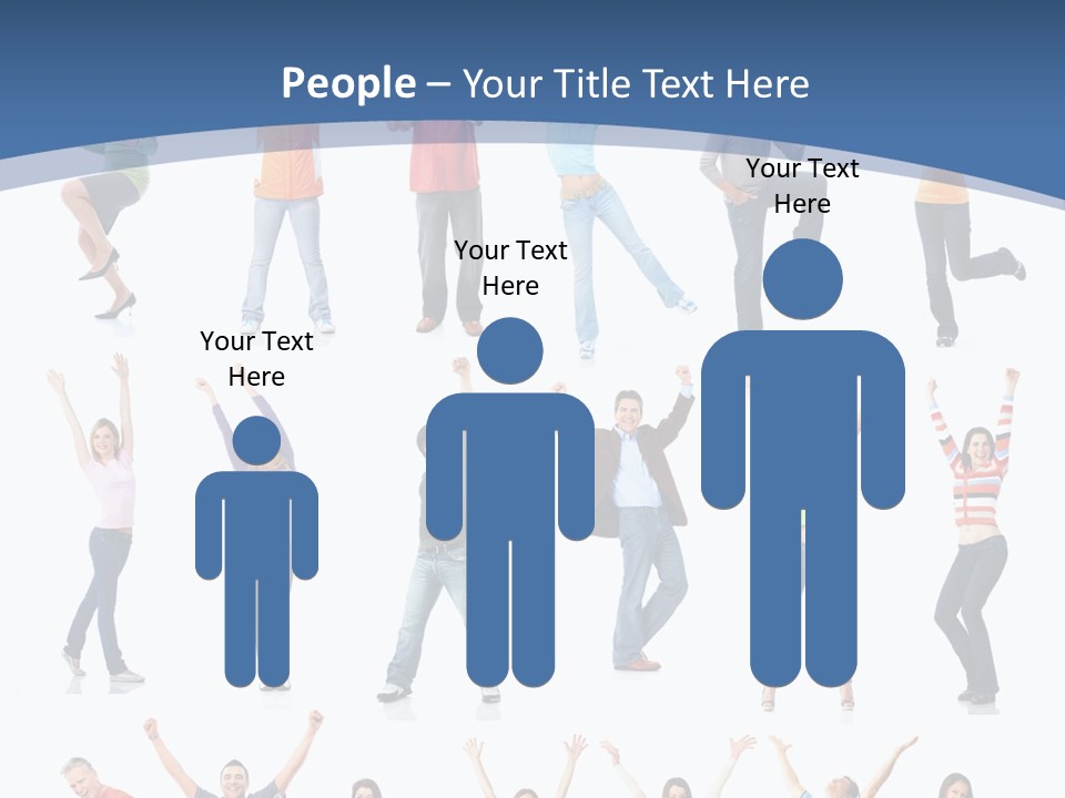 Message Person Glad PowerPoint Template