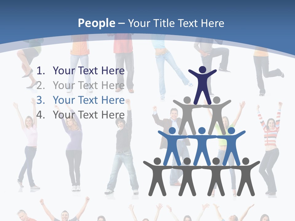 Message Person Glad PowerPoint Template