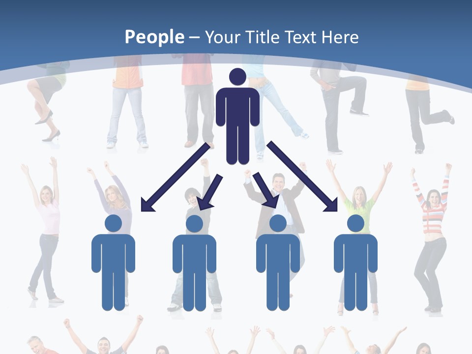 Message Person Glad PowerPoint Template