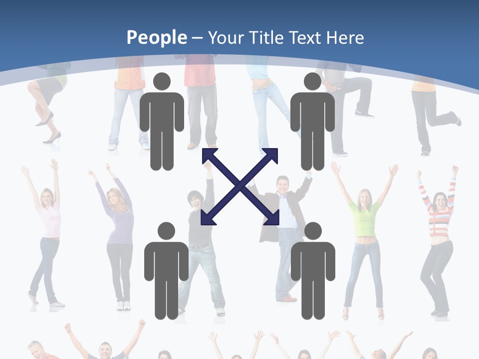 Message Person Glad PowerPoint Template