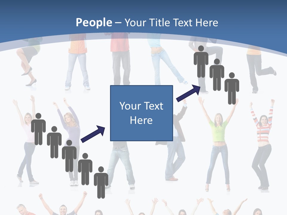 Message Person Glad PowerPoint Template