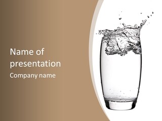 Drink Refreshment White Background PowerPoint Template